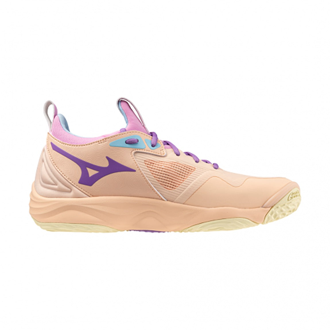peach-colored sneaker