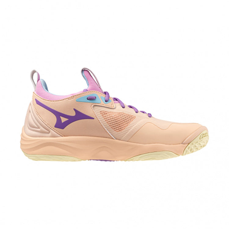 peach-colored sneaker