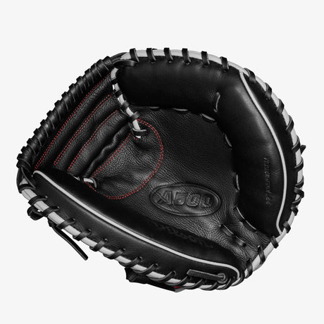 WILSON A500 '25 CM32 BLK/RED/GREY 32" RIGHT THROW CATCHERS MITT