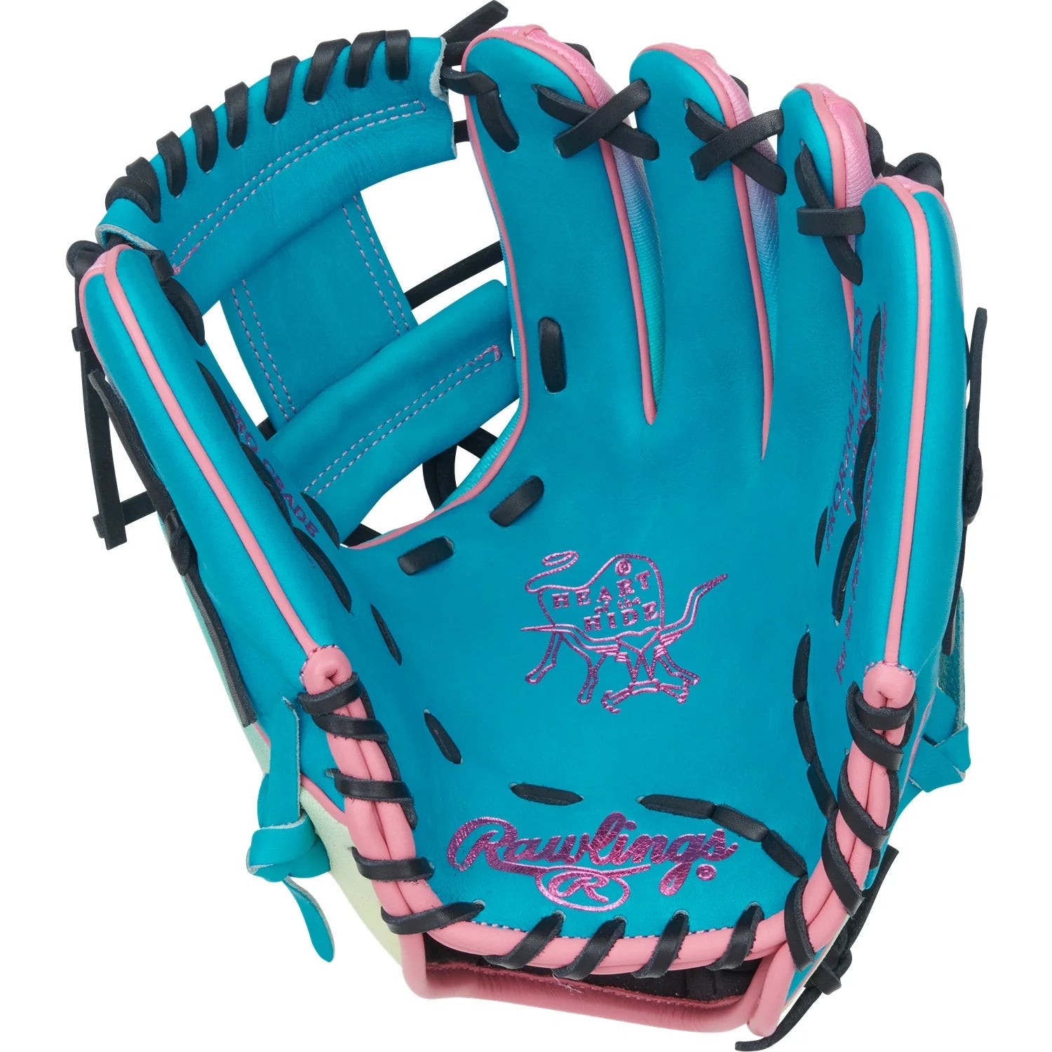 RAWLINGS HEART OF THE HIDE PROR204-2TESS 11.5" "FUN BURST" RIGHT THROW