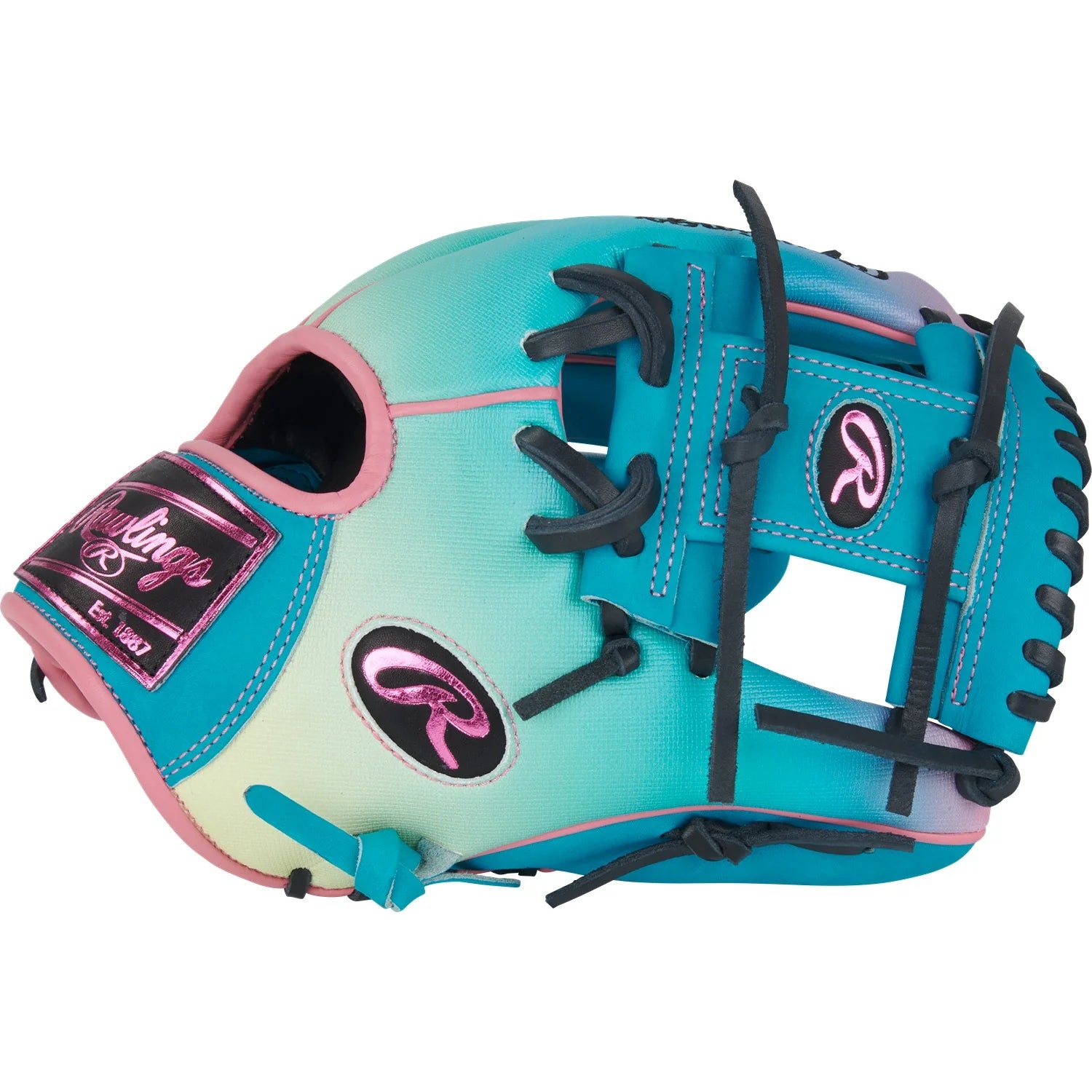 RAWLINGS HEART OF THE HIDE PROR204-2TESS 11.5" "FUN BURST" RIGHT THROW