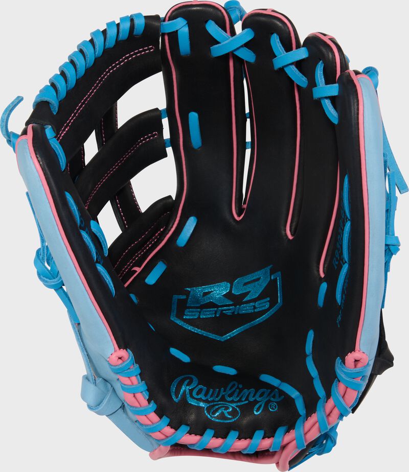RAWLINGS R9 SERIES R93029-6BP RIGHT THROW OUTFIELD GLOVE 12.75"