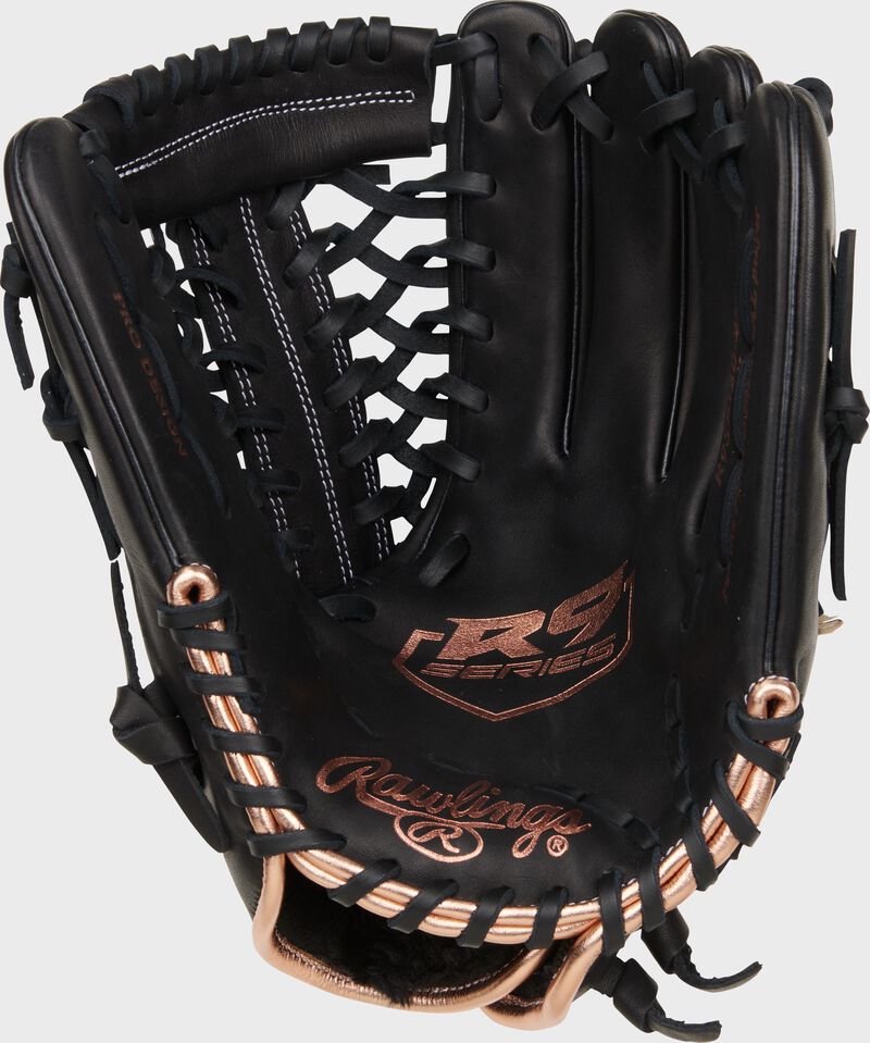 RAWLINGS R9 SOFTBALL SERIES R9SB120-4B 12" RIGHT THROW GLOVE