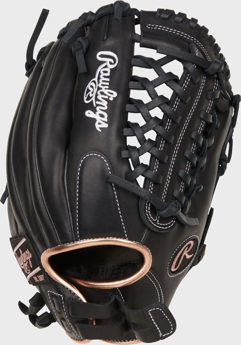 RAWLINGS R9 SOFTBALL SERIES R9SB120-4B 12" RIGHT THROW GLOVE