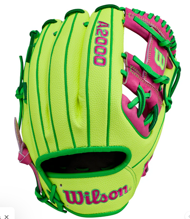 WILSON '26 MARCH A2000 GLOVE OF THE MONTH 1975SS OPTIC YELLOW 11.75" RIGHT THROW