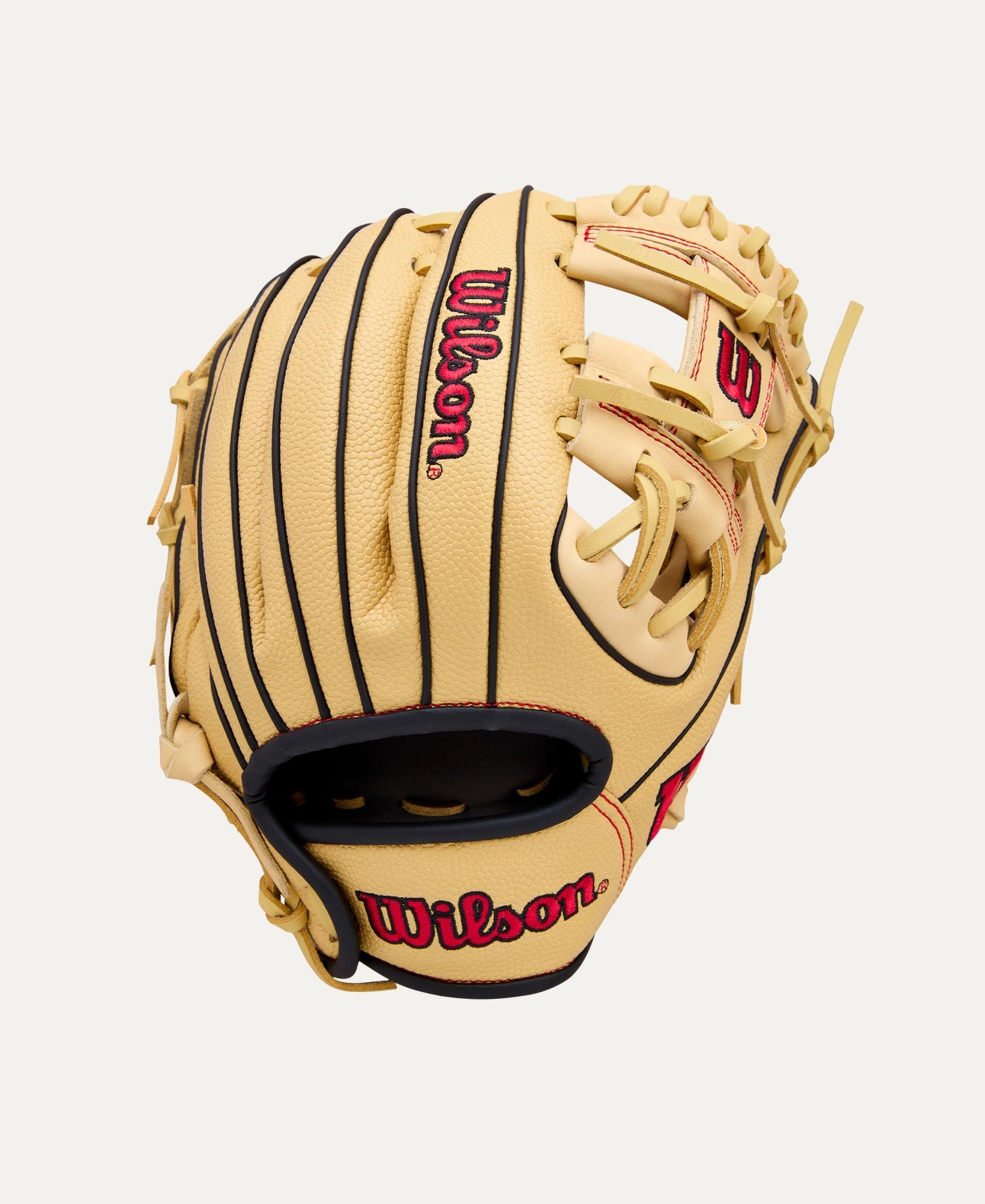 WILSON A1000 PF11 PEDROIA FIT SUPERSKIN BLONDE/BLACK/RED 11" RIGHT THROW
