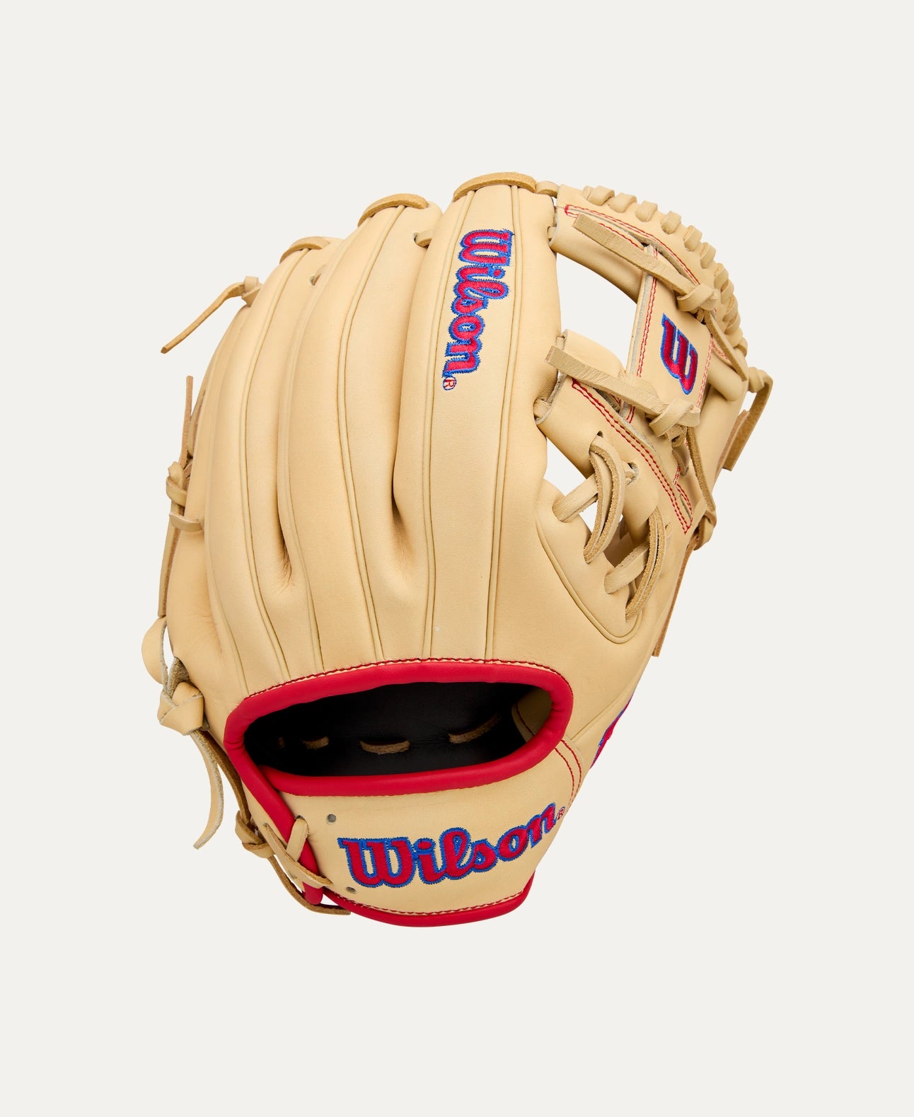 WILSON A1000 1975 BLOND/RED/ROYAL 11.75" RIGHT THROW GLOVE