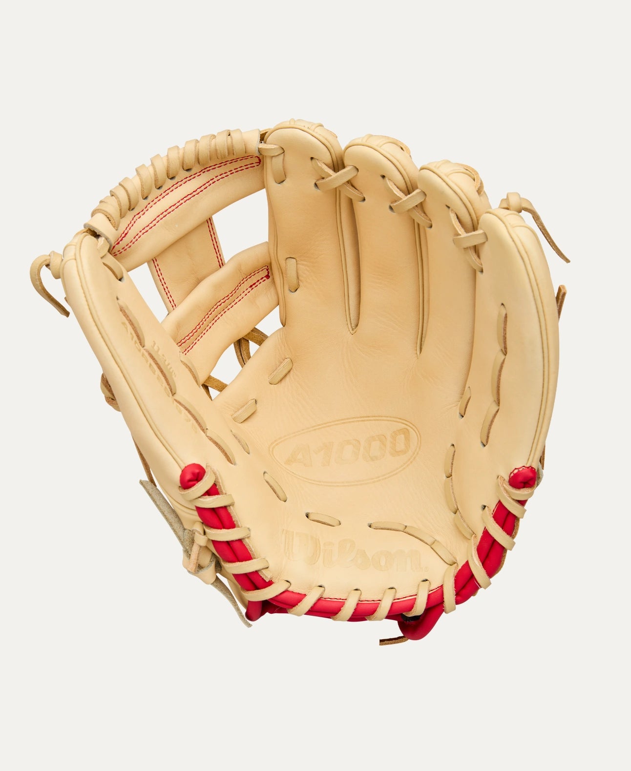 WILSON A1000 1975 BLOND/RED/ROYAL 11.75" RIGHT THROW GLOVE