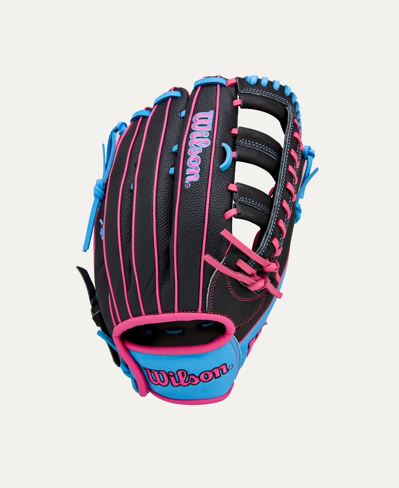 WILSON A1000 1892 PEDROIA SUPERSKIN 12.25" BLK/PINK RIGHT THROW GLOVE