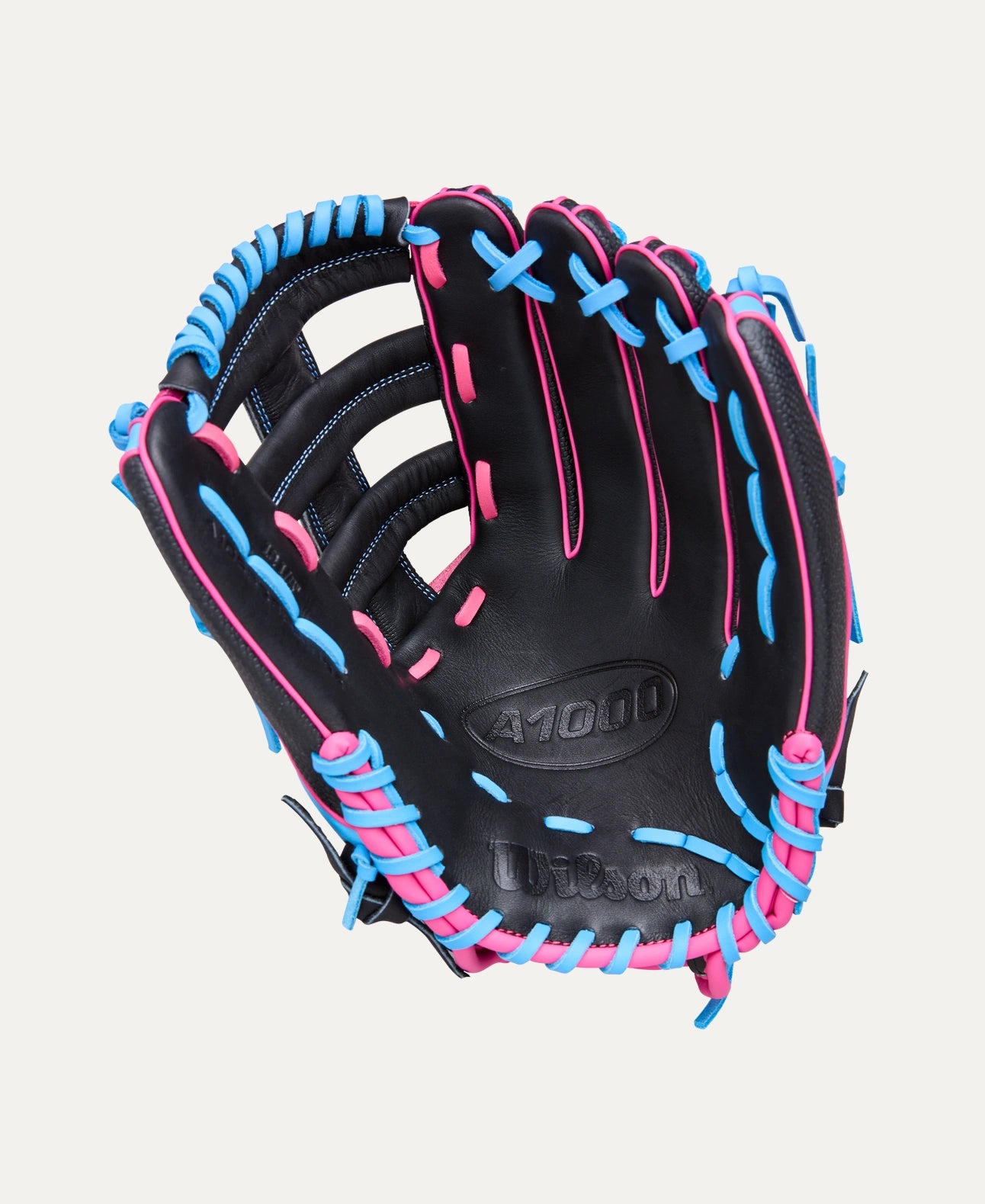 WILSON A1000 1892 PEDROIA SUPERSKIN 12.25" BLK/PINK RIGHT THROW GLOVE