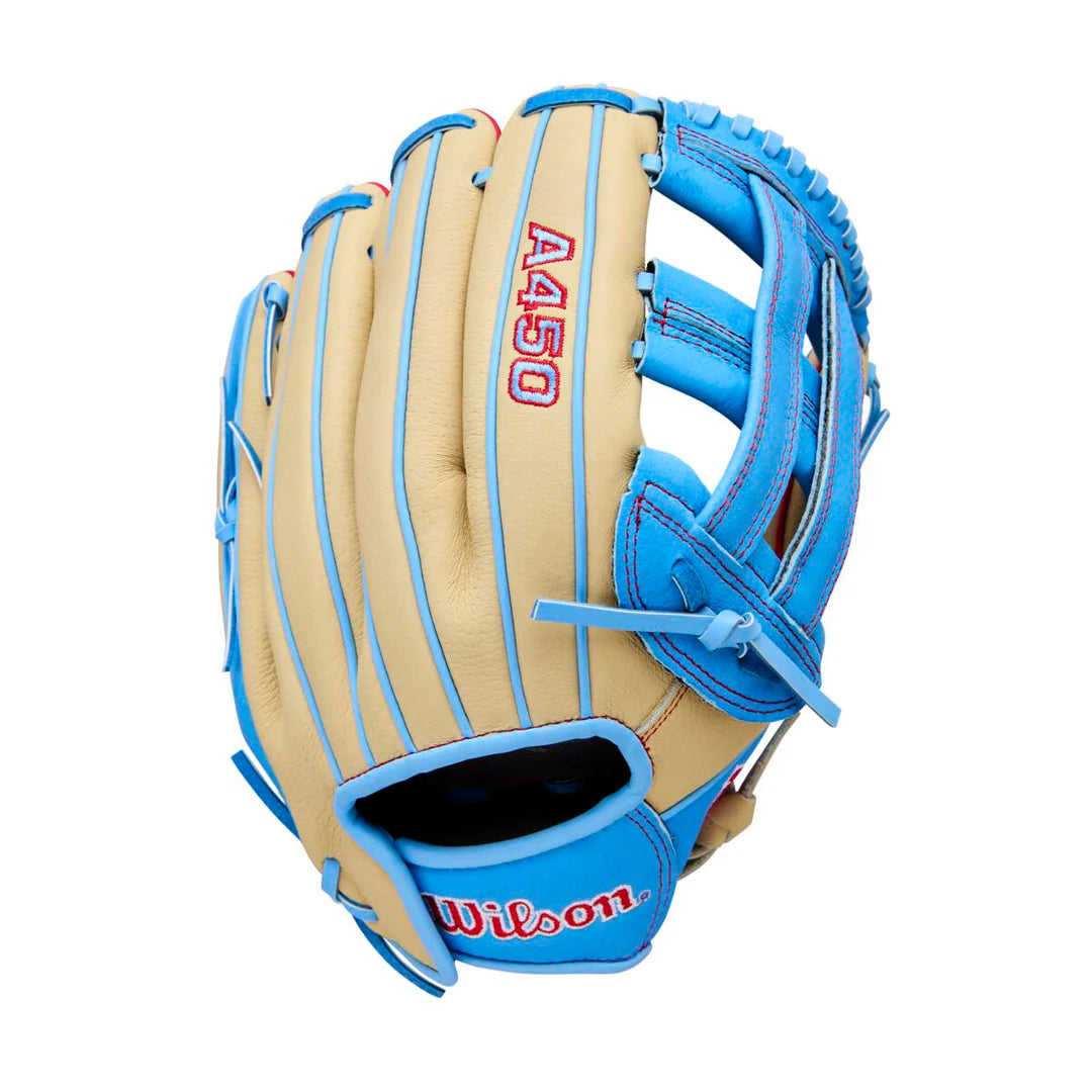 WILSON A450 ADVISORY STAFF 12" BLONDE/COOLBLUE/RED