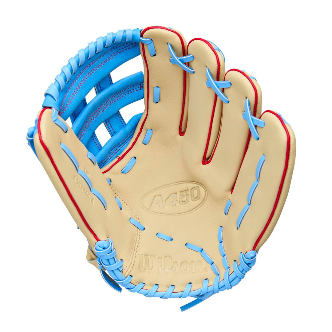 WILSON A450 ADVISORY STAFF 12" BLONDE/COOLBLUE/RED
