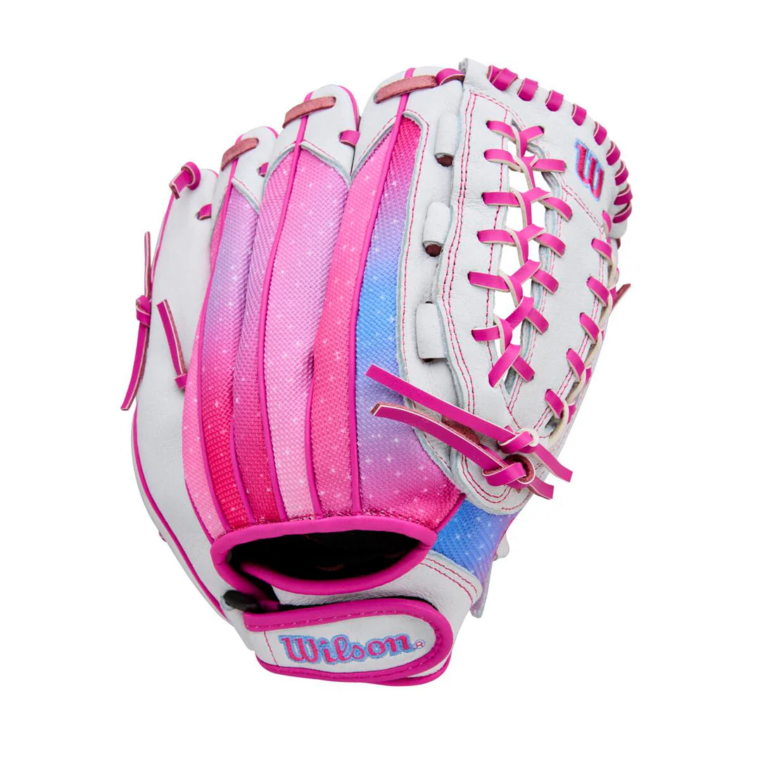 WILSON FLASH 12" WHITE/PINK GLOVE