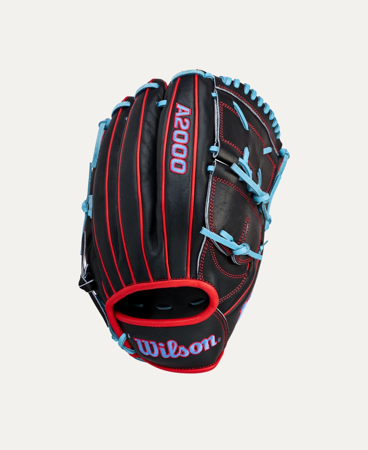 WILSON A2000 SUMMER '26 B25 BLACK/RED/SKYBLUE 12.25" RIGHT THROW GLOVE