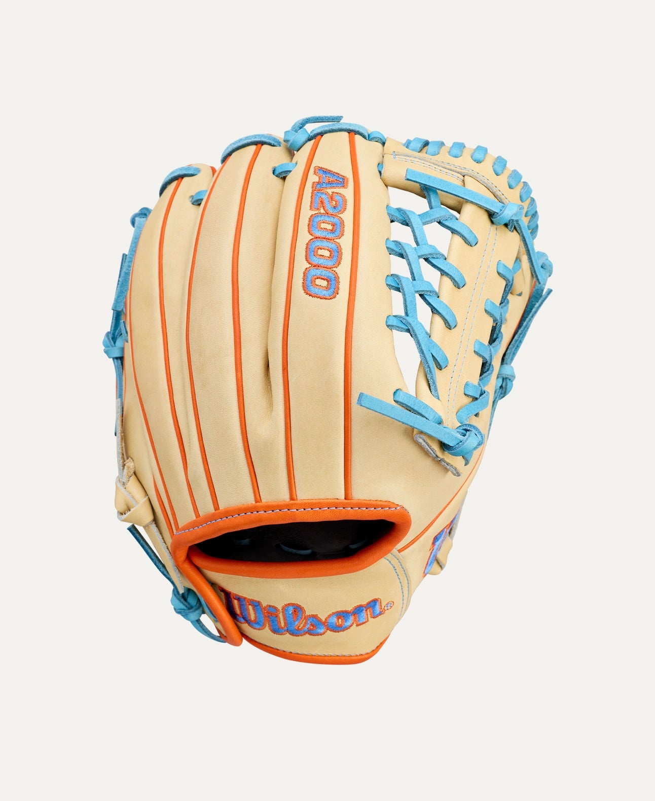 WILSON A2000 SUMMER '26 PF89 BLONDE/ORANGE/SKYBLUE 11.5" RIGHT THROW GLOVE