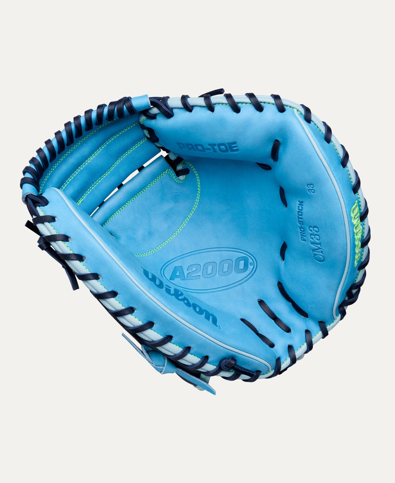 WILSON A2000 SUMMER '26 CM33SS NAVY/SKY 33" RIGHT THROW CATCHERS MITT