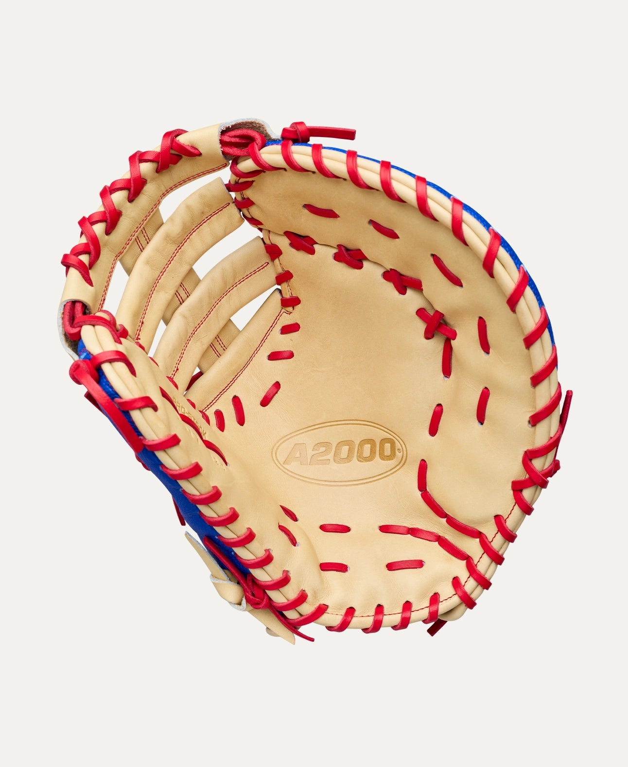 WILSON A2000 SUMMER '26 1677SS FIRST BASE MITT RYL/BLONDE/RED 12.5"