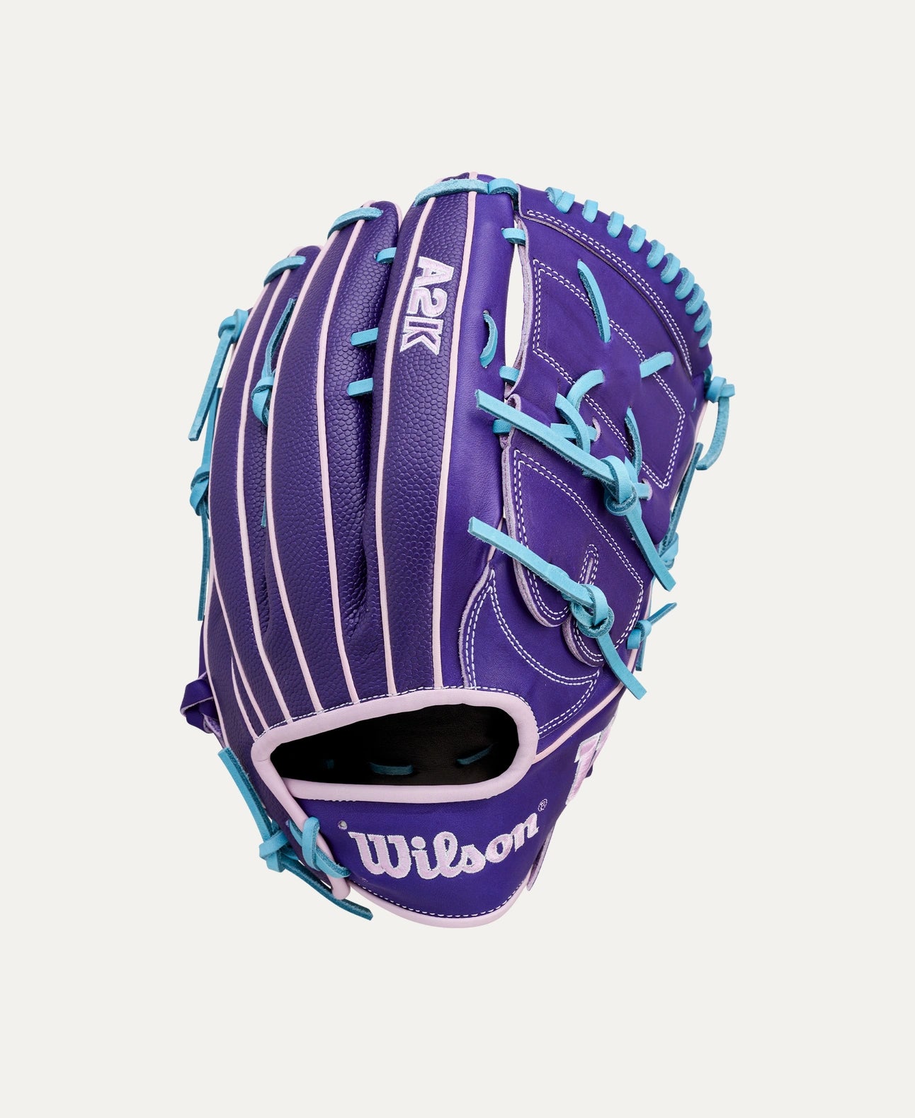 WILSON A2K SUMMER '26 B75 PURPLE/SKYBLUE 12.75" RIGHT THROW GLOVE