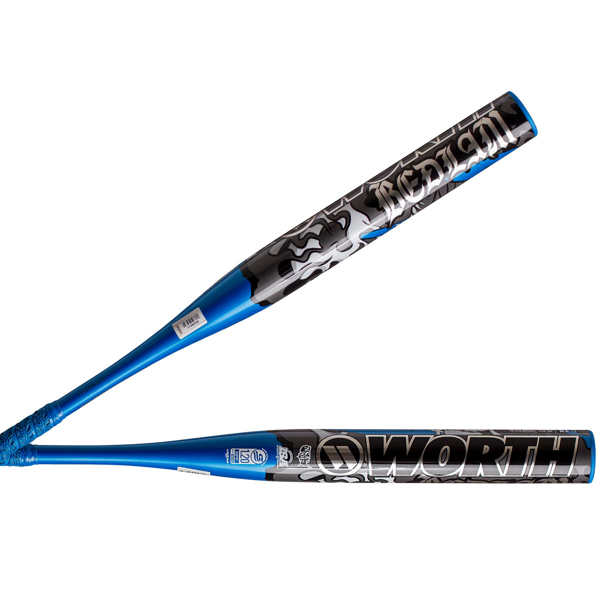 Worth Bedlam Phil Matte Signature Model USSSA Blue 1PC 12.75” Slowpitch Bat (2025)
