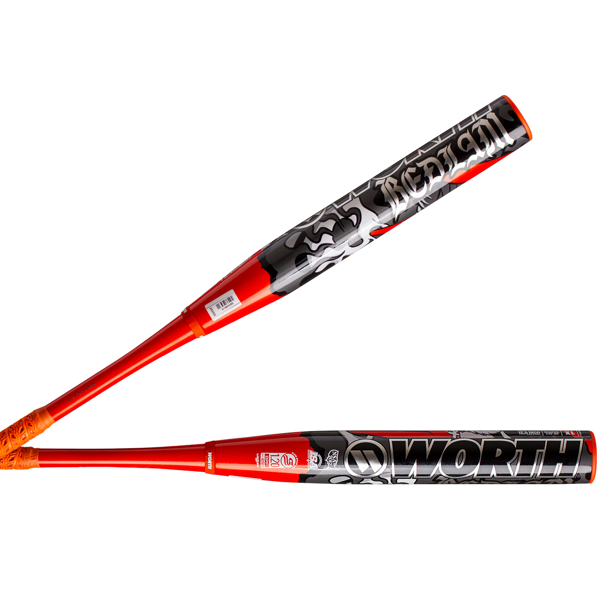 Worth Bedlam Phil Matte Signature Model USSSA Orange 2PC 12.5” Slowpitch Bat (2025)