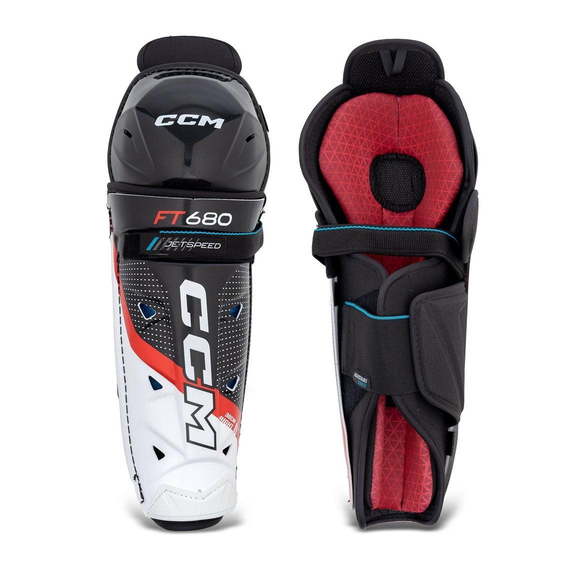 CCM Jetspeed FT680 Shin Guards - Junior