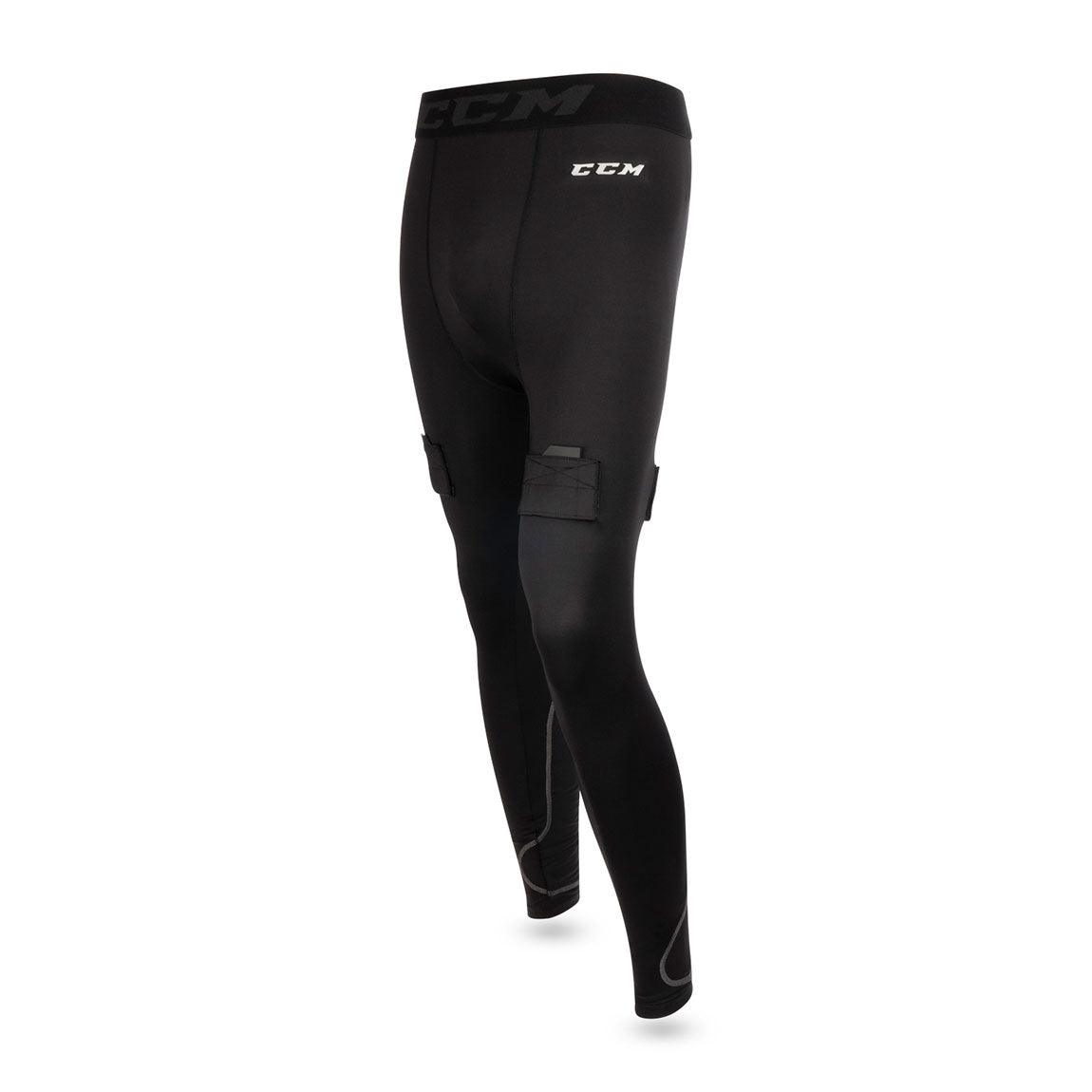 Men Compression Pro Pant with Jock/Tabs  - Senior