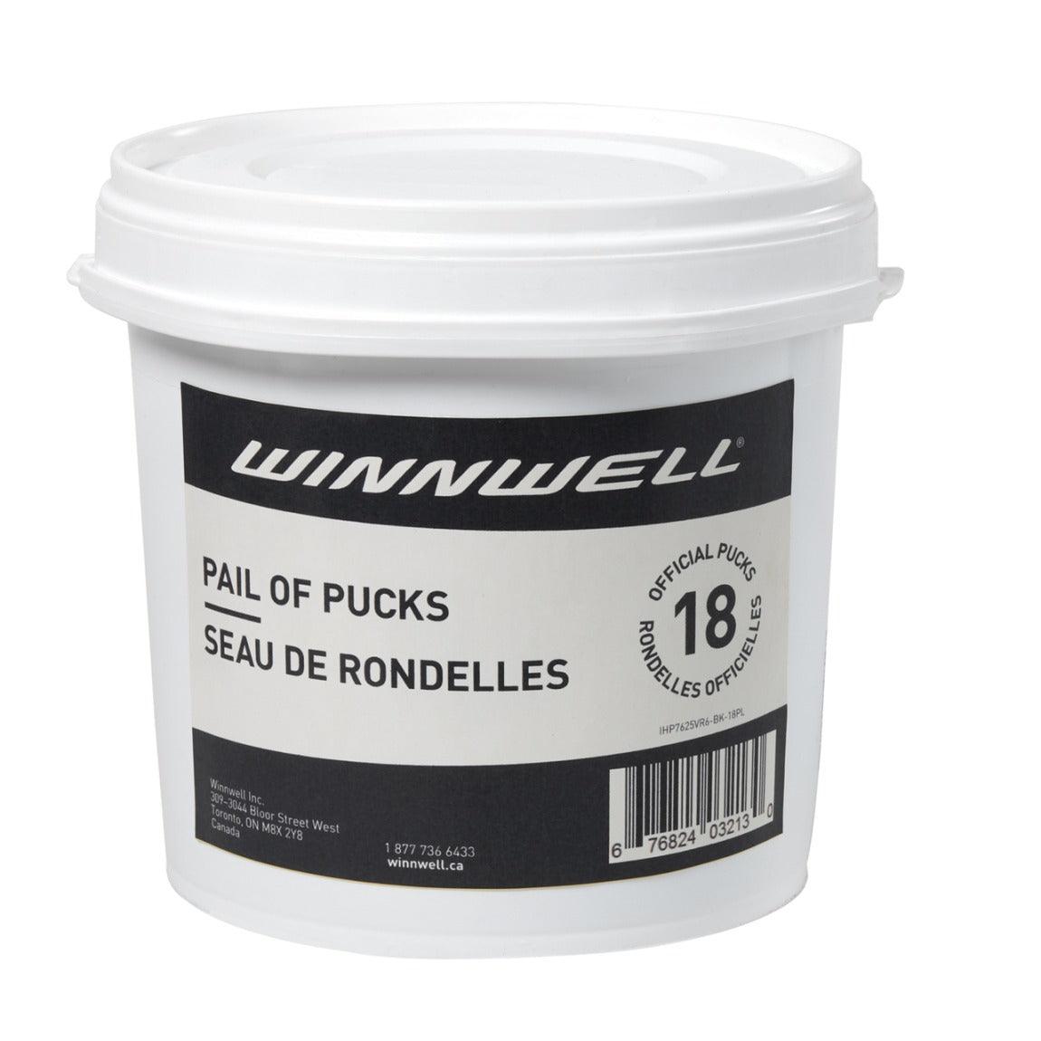 Hockey Ice Puck (18 Pack) - Plain Black