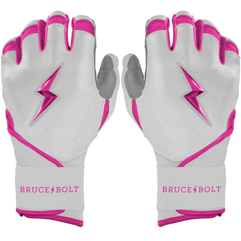BRUCE BOLT CHROME SERIES YOUTH LONG CUFF BATTING GLOVES