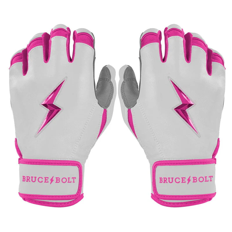 BRUCE BOLT CHROME SERIES YOUTH SHORT CUFF BATTING GLOVES