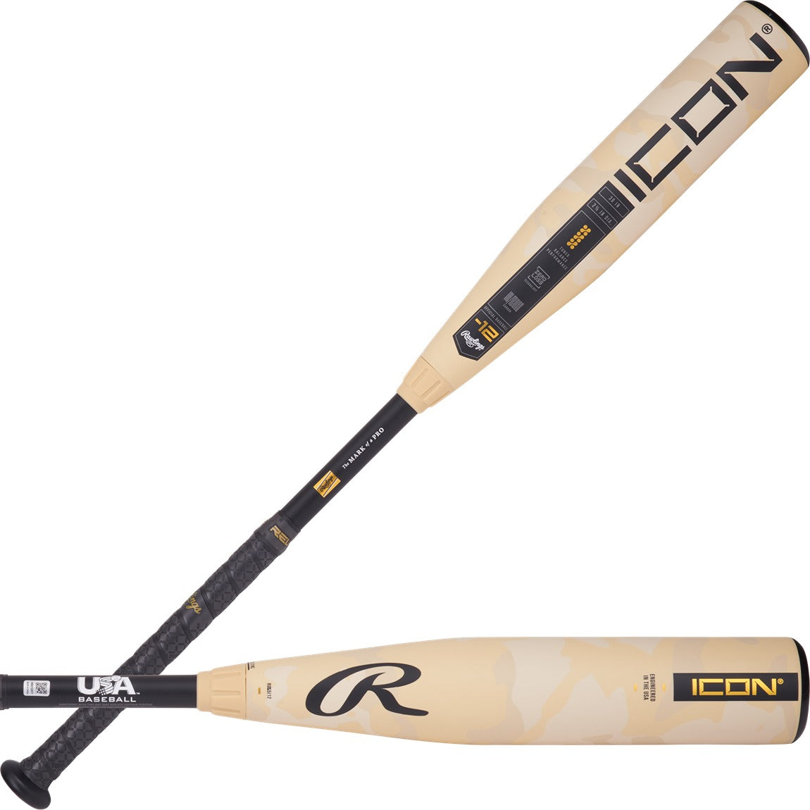 2025 Rawlings ICON -12 (2 5/8" BARREL) USA Youth Baseball Bat