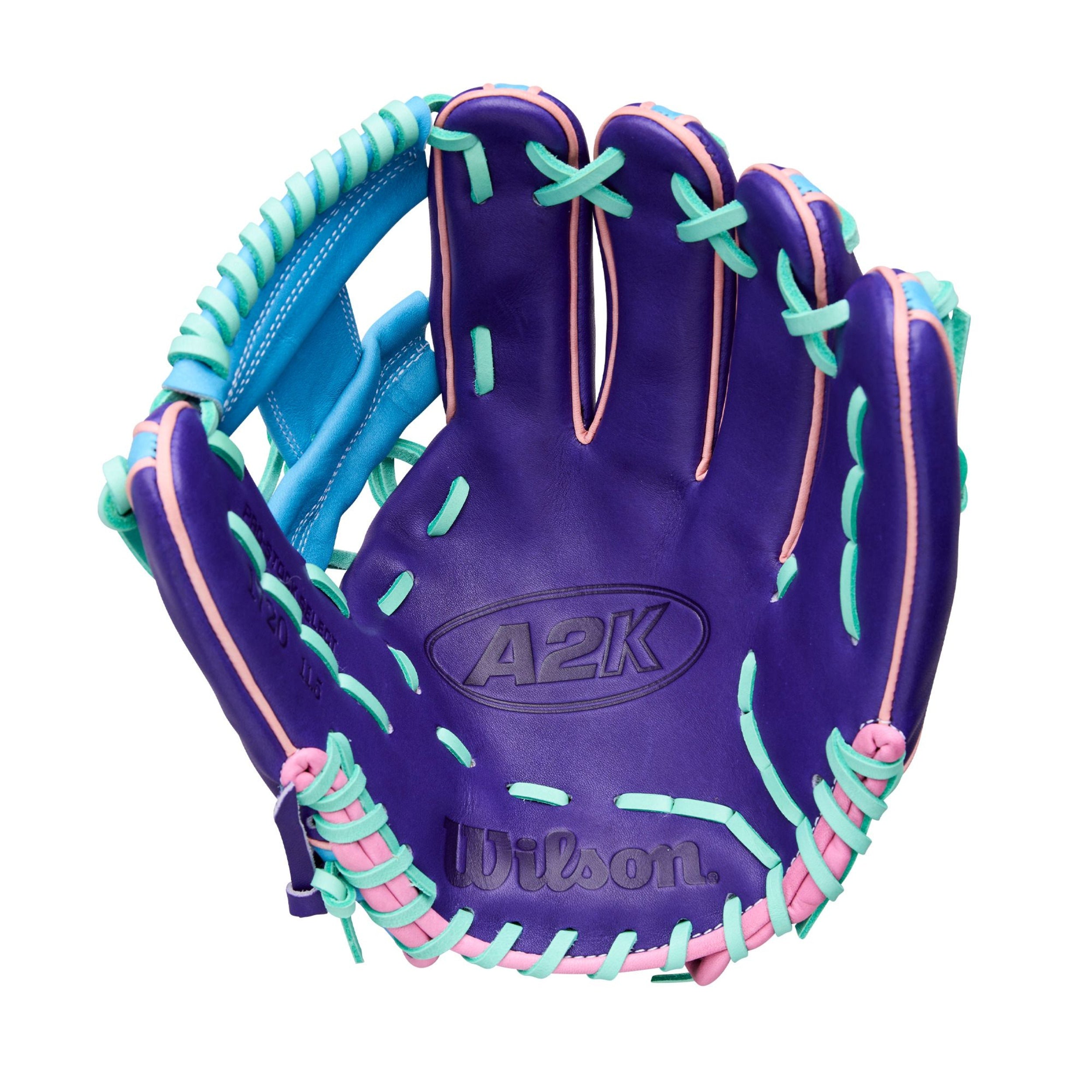WILSON OCTOBER 2025 GLOVE OF THE MONTH A2K 1720 PURPLE 11.5" RIGHT THROW